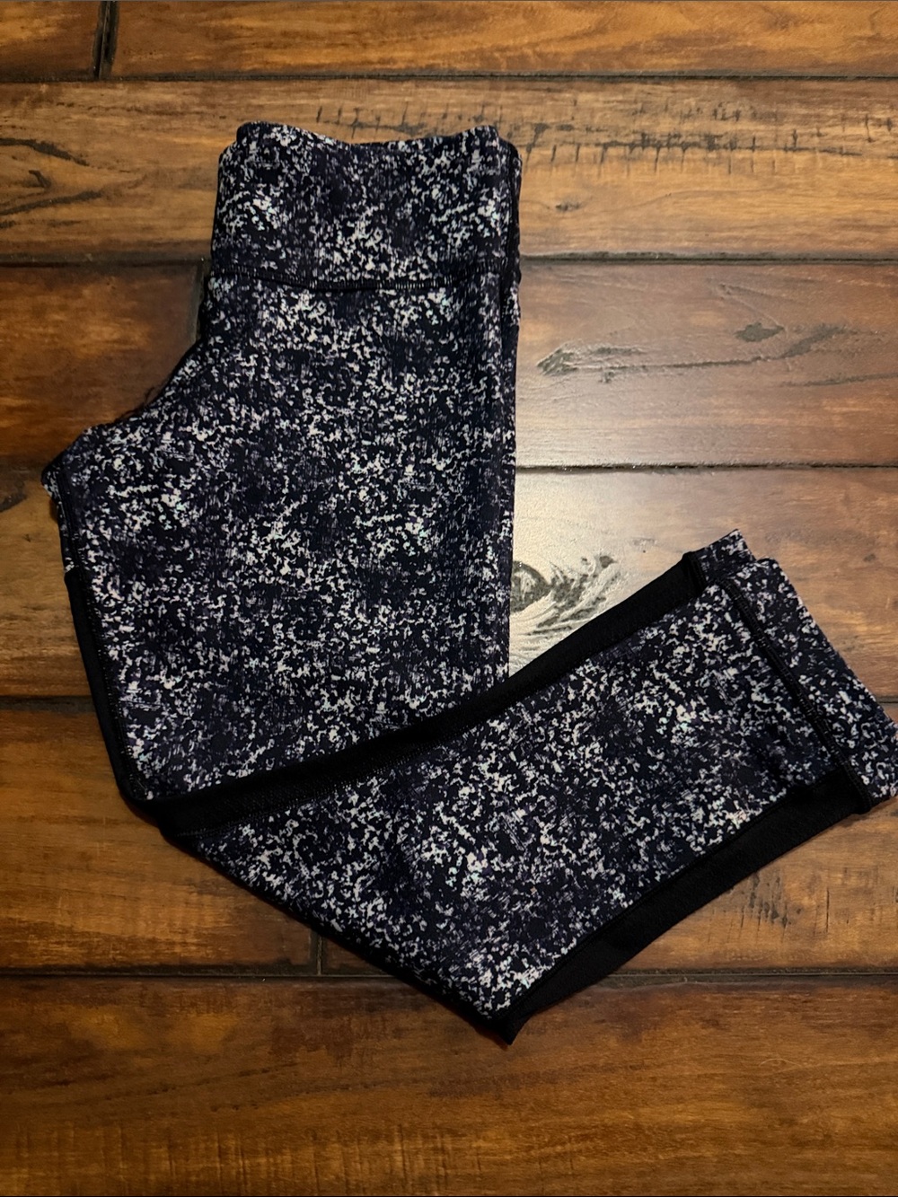 lululemon athletica Black & White Speckled Capris